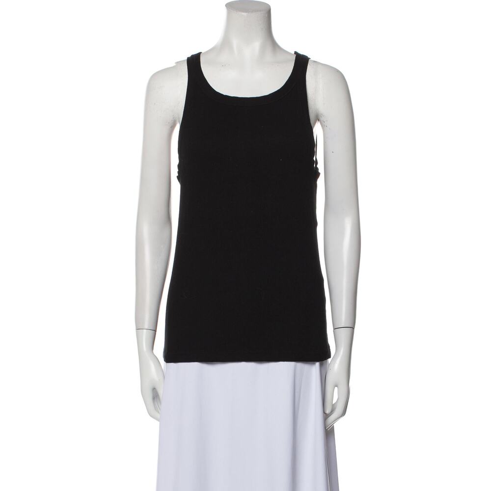 Nili Lotan Black Scoop Neck Sleeveless Top Size L